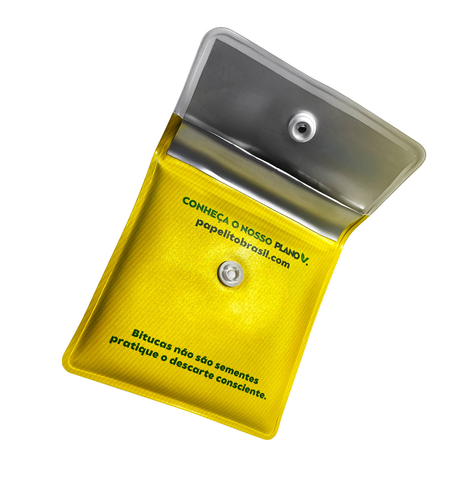 Bituqueira - Pocket Ashtray - Papelito Brasil - aberta