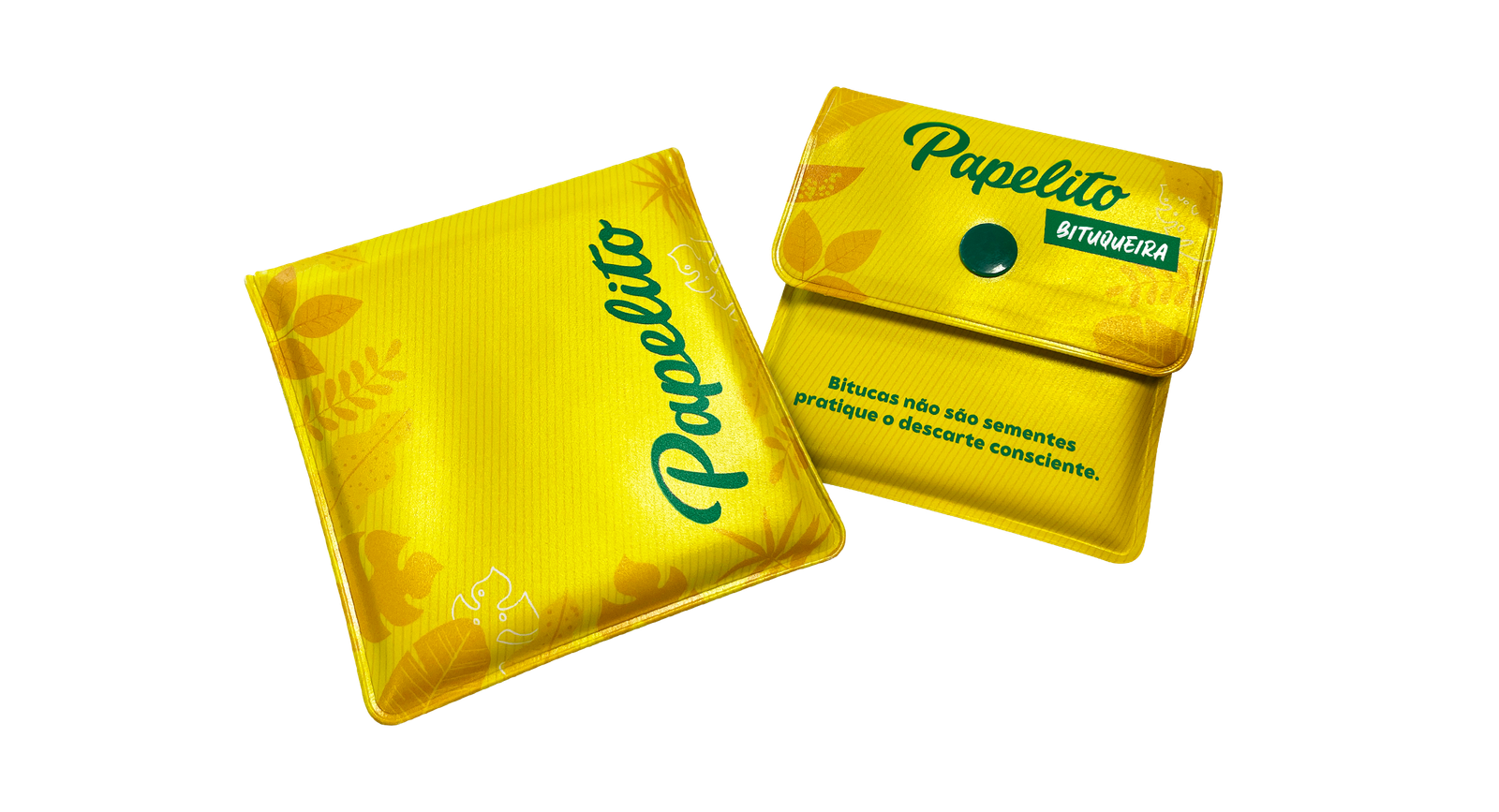 Bituqueira - Pocket Ashtray - Papelito Brasil - fundo transparente